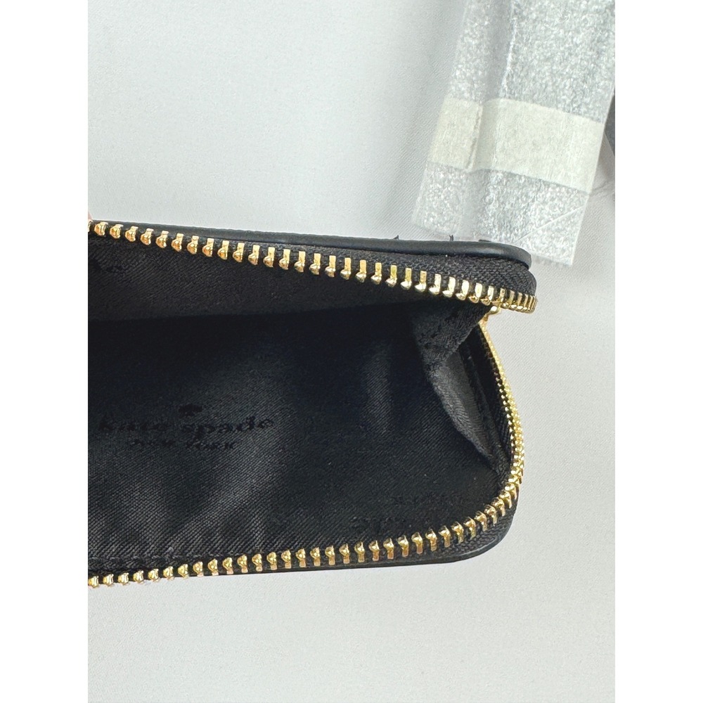 Kate Spade Lucy Small Card Holder Wristlet Black New With Tags - Picture 5 of 7